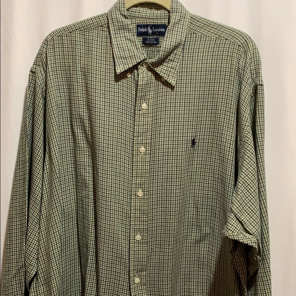 RALPH LAUREN BLAKE B/D COLLAR SPORT SHIRT SZ XL